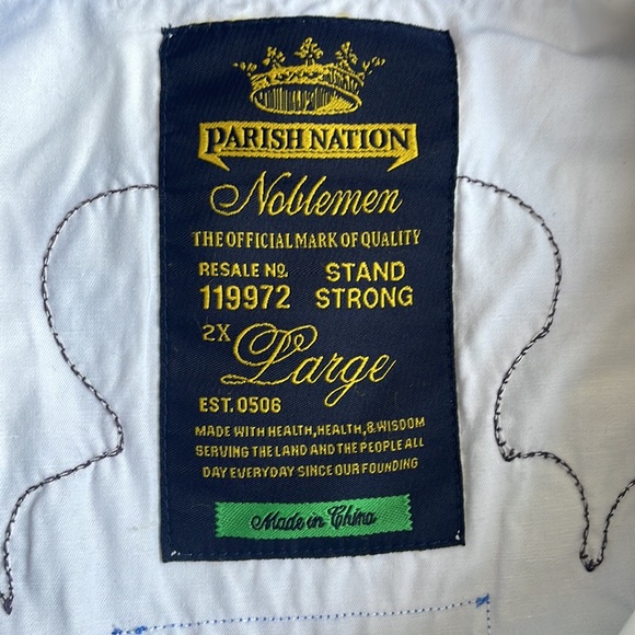 Parish Nation Death Before Dishonour Button Down Shirt 2XL - Picture 8 of 13